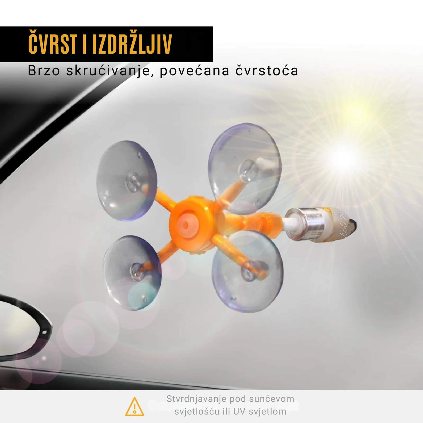 Set za popravku napuklog vjetrobranskog stakla