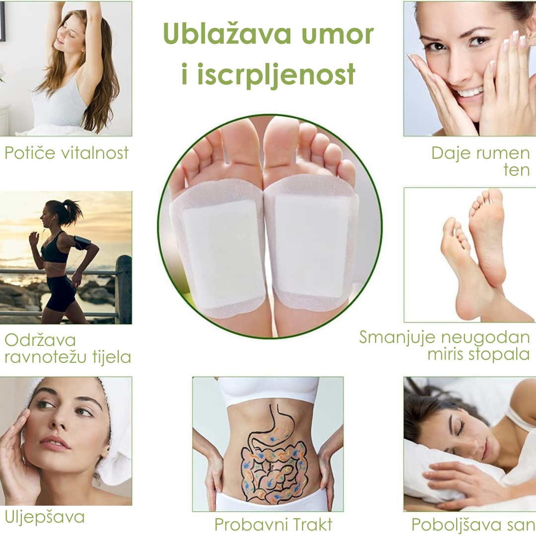 Prirodni Jastučići za Detox i Njegu Stopala ( 10 Komada )