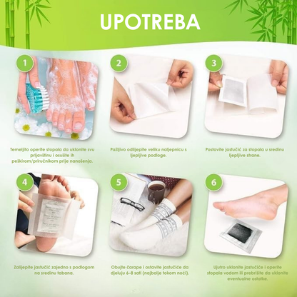 Prirodni Jastučići za Detox i Njegu Stopala ( 10 Komada )